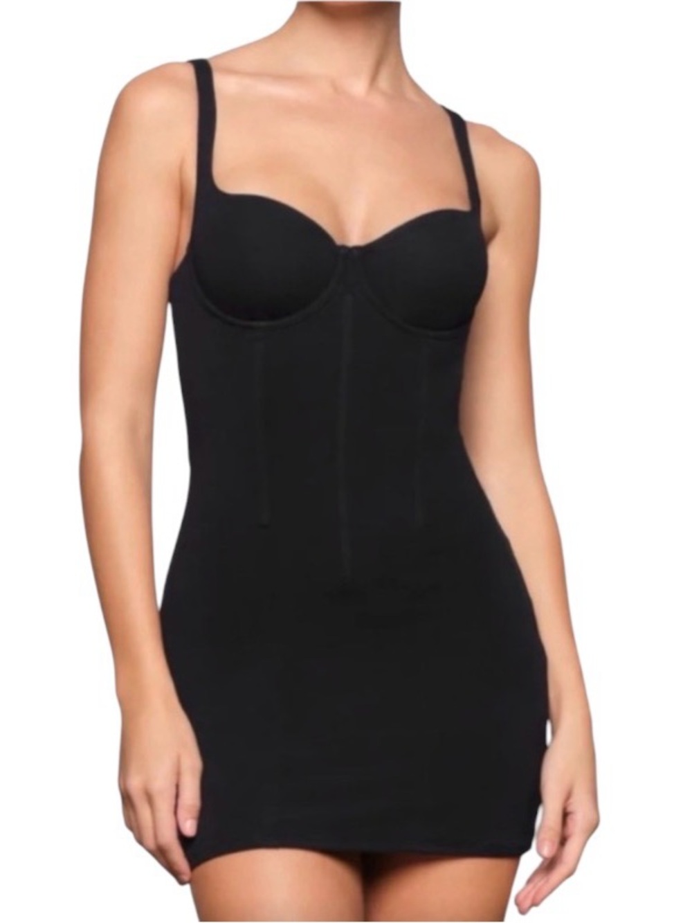 SKIMS Black Mini Dress